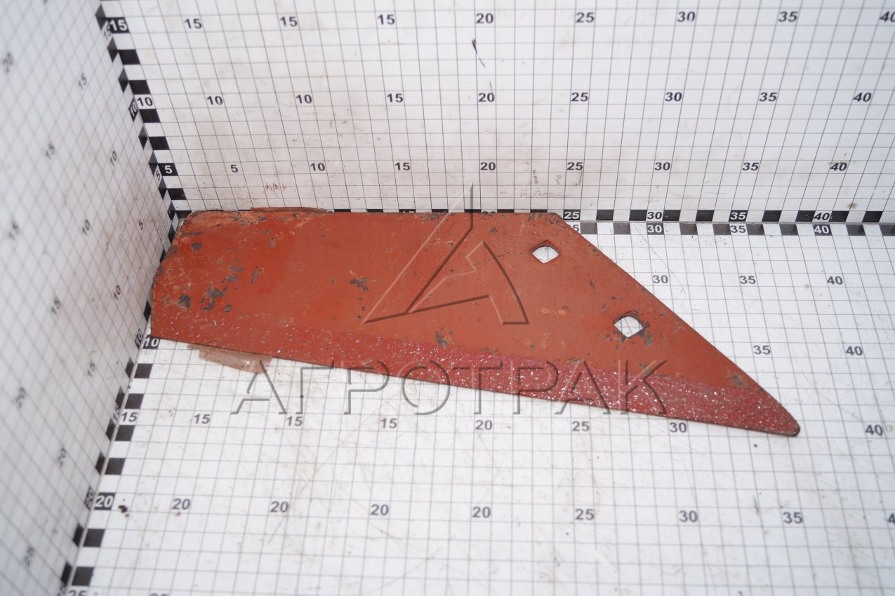 Нож L=370 мм (сталь 65Г, S=8мм, квадратное отв.) леввый АПК FeatAgro